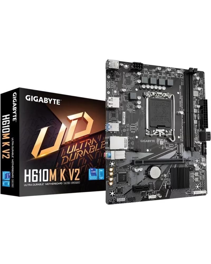 GIGABYTE Placa base h610m k v2 matx lga 1700 - 2x ddr5 - 2x sata 6gb - s