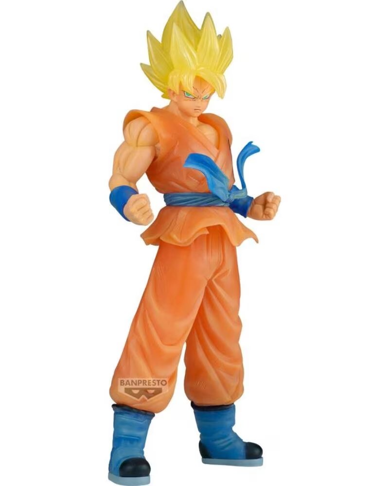 BANPRESTO Figura dragon ball super clearise son goku vegeta a son goku 23cm