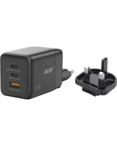 ACER Cargador de pared 100w 2x usb tipo c 1x usb tipo a
