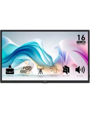 MSI Monitor mp165 e6 15 6 pulgadas fhd