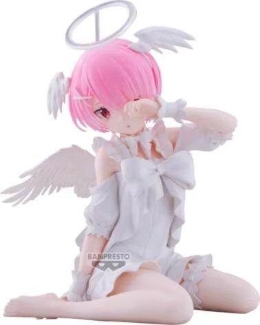 BANPRESTO Figura re zero starting life in another world relax time ram sweet angel ver