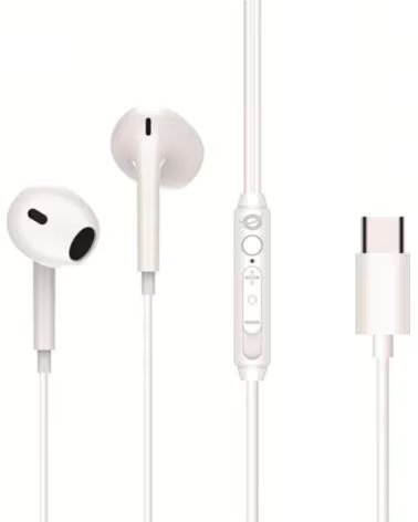 CONCEPTRONIC Auricular intrauditivo usb - c brendan02w microfono 1 2m blanco