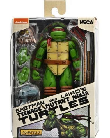 NECA Figura teenage mutant ninja turtles mirage comics donatello scale action 18cm