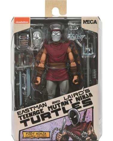 NECA Figura teenage mutant ninja turtles mirage comics foot ninja classic colors scale action 18cm