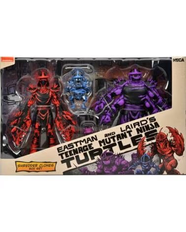 NECA Figura teenage mutant ninja turtles mirage comics shredder clones box set 18cm