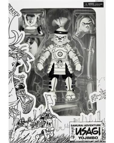 NECA Figura usagi yojimbo black white ver scale action 18cm