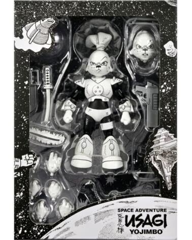 NECA Figura nega usagi yojimbo space usagi yojimbo black white ver scale action 18cm