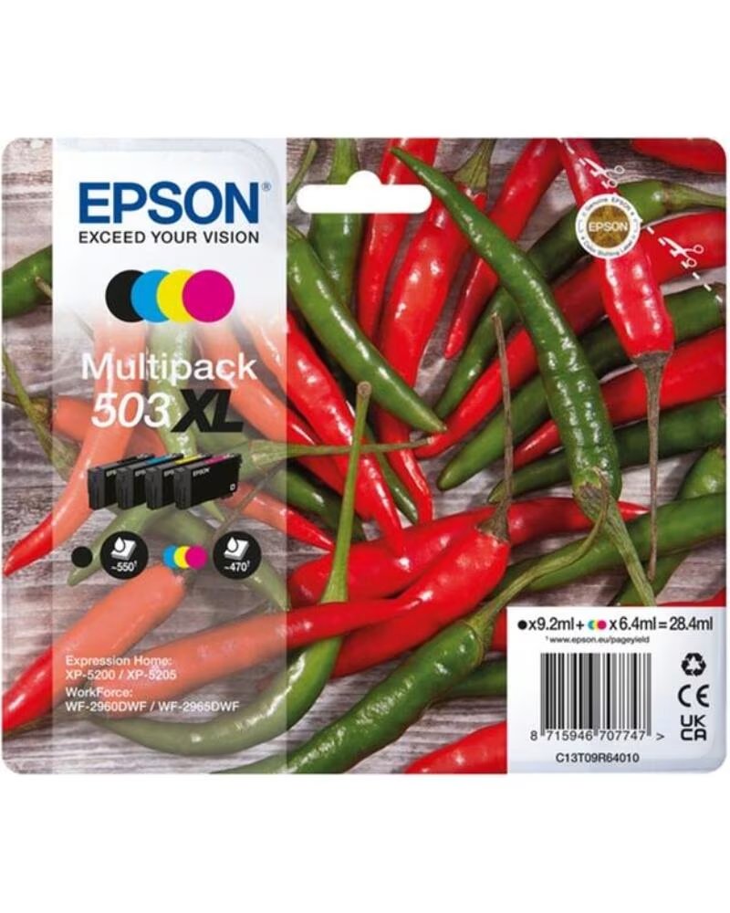 EPSON Multipack cartucho tinta 503xl 4 colores pimiento