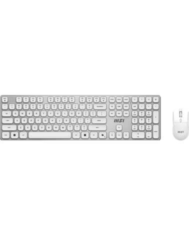 MSI Teclado raton forge k210 w combo inalambrico blanco