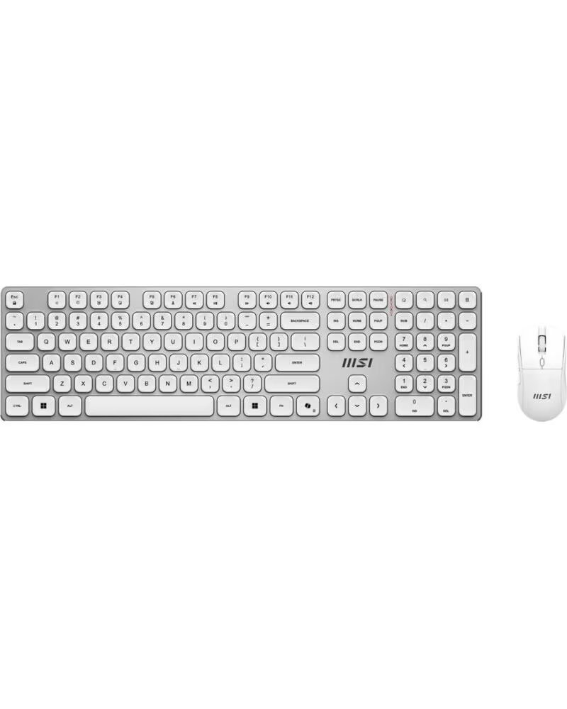 MSI Teclado raton forge k210 w combo inalambrico blanco
