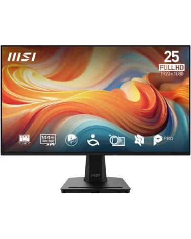 MSI Monitor led 24 5 pulgadas mp251 e14l ips - fhd - dp - hdmi - vga - 144hz - 1ms - vesa 100x100
