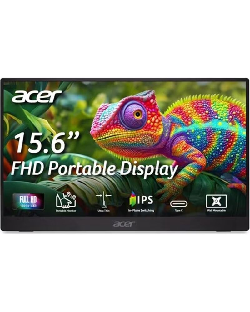 ACER Monitor pm161qb1bmiuux 16 pulgadas fhd 60hz