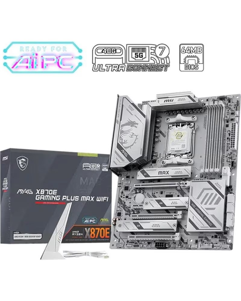MSI Placa base mag x870e gaming max wifi am5 atx - 4x ddr5