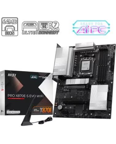 MSI Placa base pro x870e - s evo wifi am5 atx - 4x ddr5