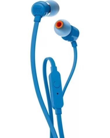 JBL Auriculares Intrauditivos Tune 110- con Microfono- Jack 3 5- Azules