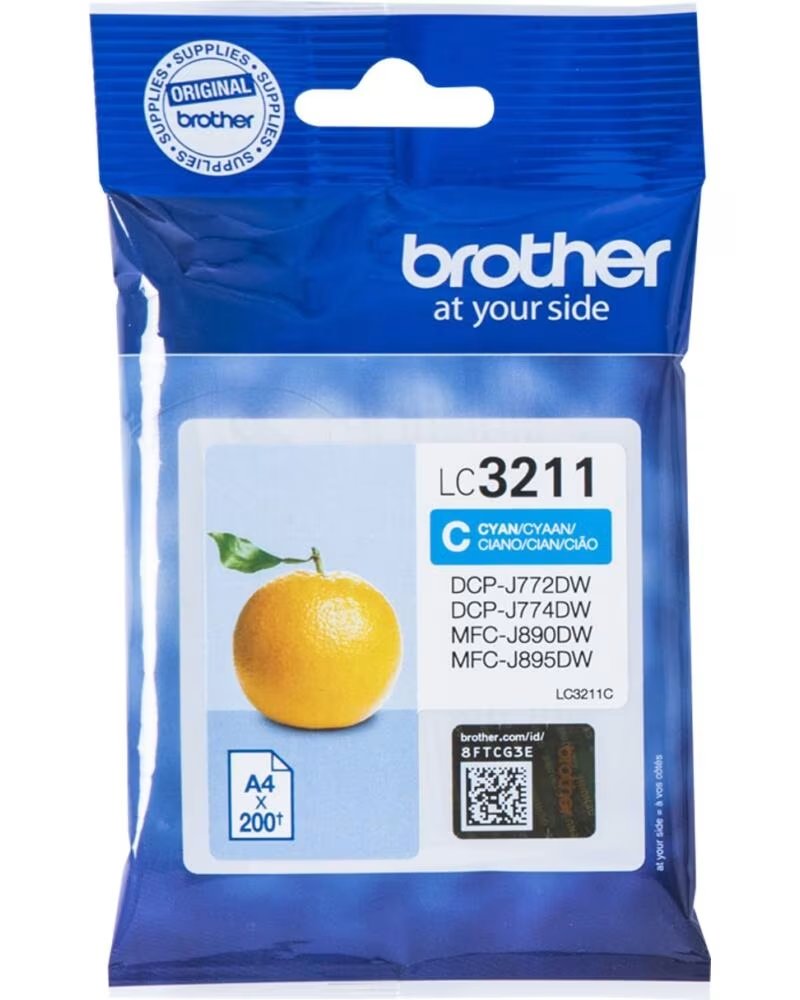 BROTHER Cartucho de Tinta Original LC-3211C- Cian