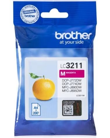 BROTHER Cartucho tinta lc3211m magenta 200 paginas