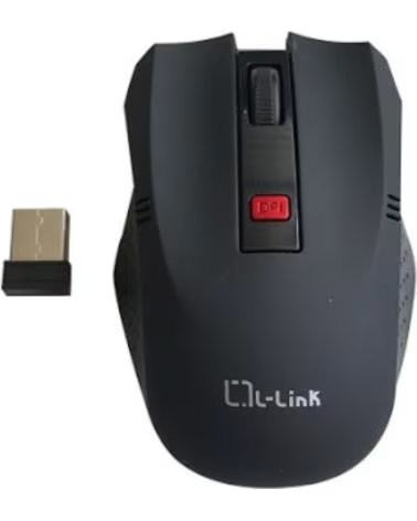 L - LINK Raton optico inalambrico negro