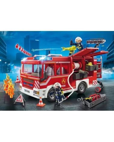 PLAYMOBIL CITY ACTION - CAMIÃO DE BOMBEIROS COM LUZES E SOM