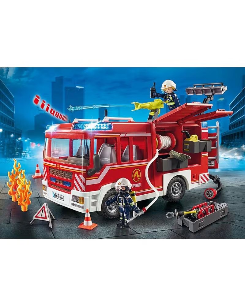 PLAYMOBIL CITY ACTION - CAMIÃO DE BOMBEIROS COM LUZES E SOM