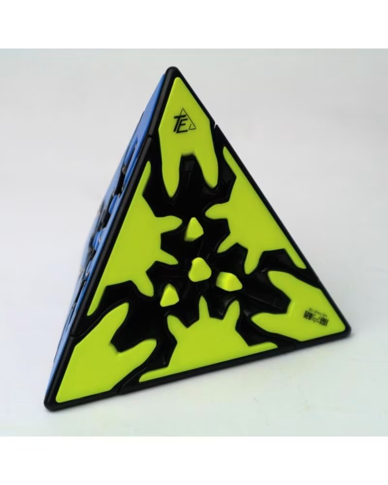 QIYI Cubo de rubik gear pyraminx borde negros