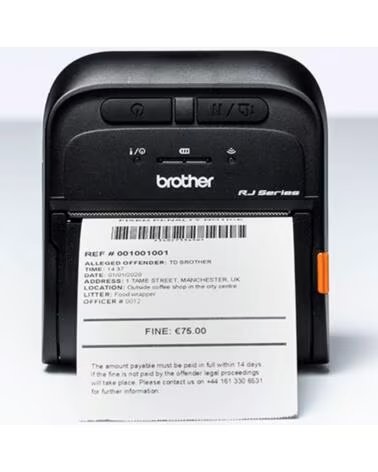 BROTHER Impresora de tickets portatil rj3035b 16mb flash ram - 32mb ram - micro usb 2 0 - bluetooth