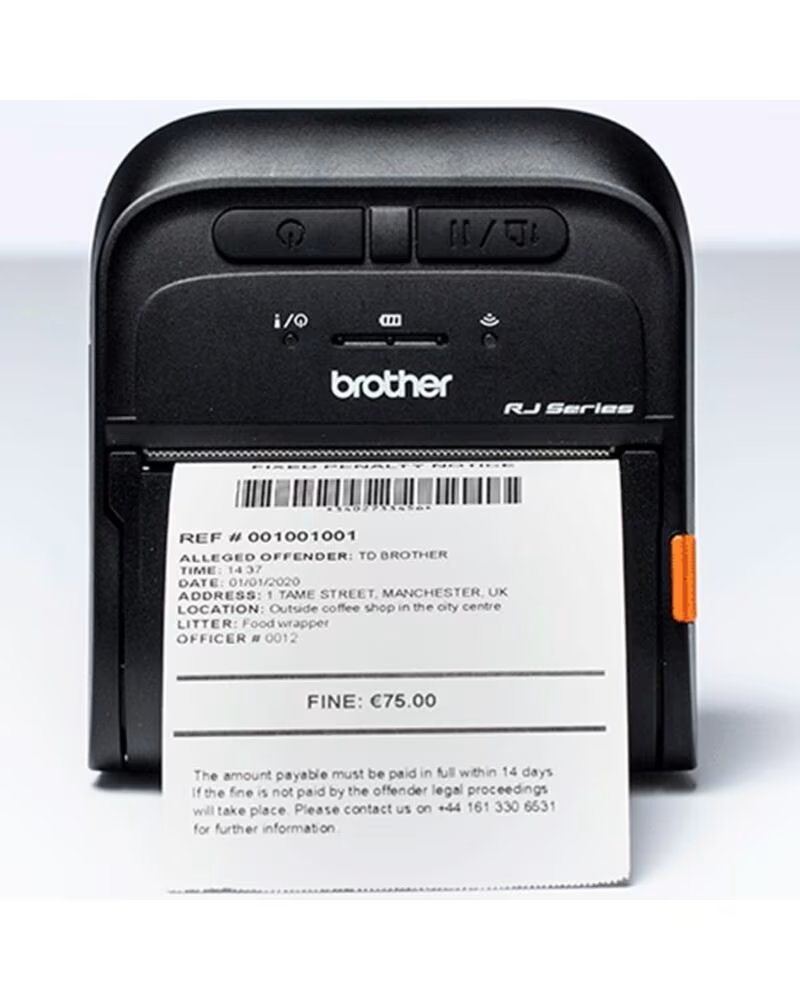 BROTHER Impresora de tickets portatil rj3035b 16mb flash ram - 32mb ram - micro usb 2 0 - bluetooth