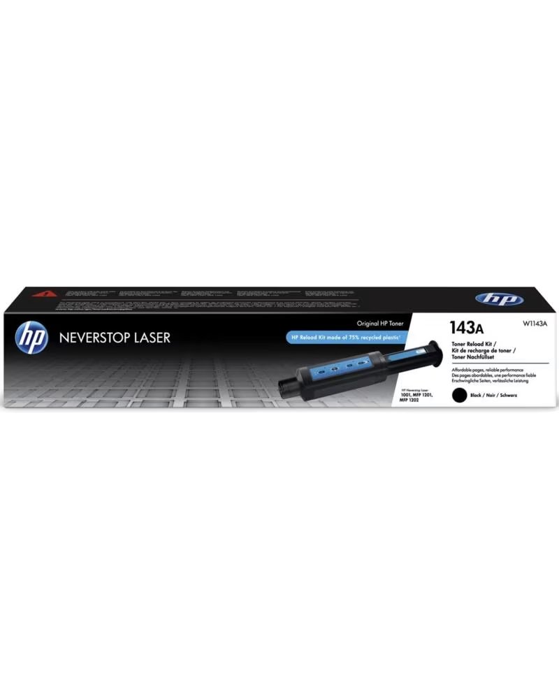 HP Kit recarga toner original neverstop 143a negro