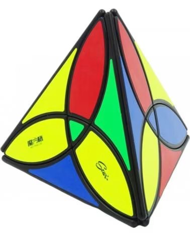 QIYI Cubo de rubik clover pyraminx negro