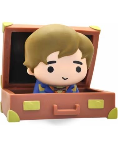 PLASTOY Figura hucha animales fantasticos y donde encontrarlos newt scamander en maleta chibi