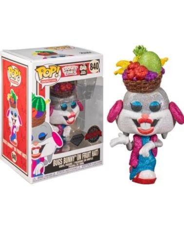 FUNKO pop looney tunes bugs bunny con sombrero de frutas glitter efecto diamante exclusivo edicion especial 51731