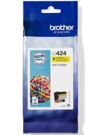 BROTHER Cartucho tinta lc424y amarillo 750 paginas