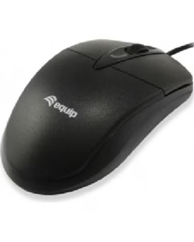 EQUIP Mouse raton life 2 botones optico usb negro 1000dpi