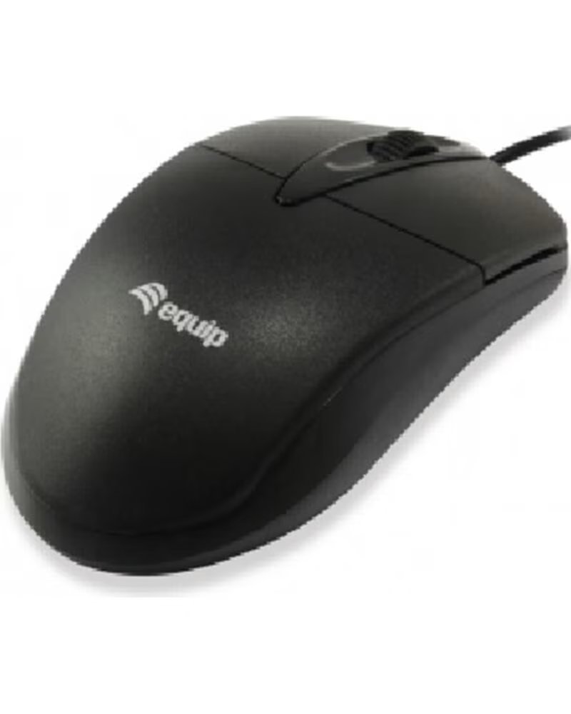 EQUIP Mouse raton life 2 botones optico usb negro 1000dpi