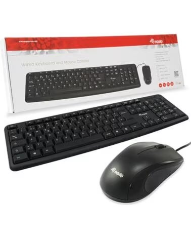 EQUIP Kit teclado mouse raton usb life color negro
