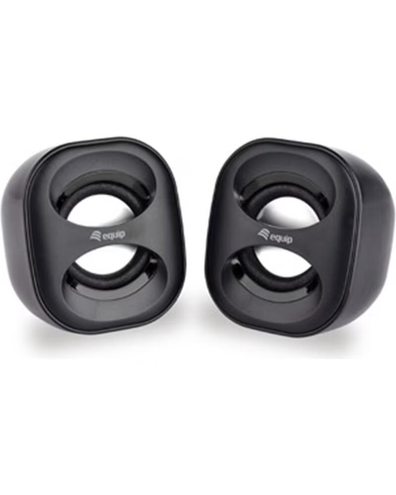 EQUIP Altavoces 2 0 life mini 6w rms color negro jack 3 5 pulgadas alimetancion usb