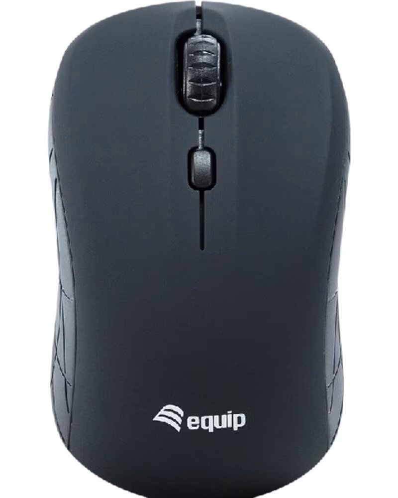 EQUIP Mouse raton mini life optico 4 botones scroll negro wireless inalambrico 1600dpi