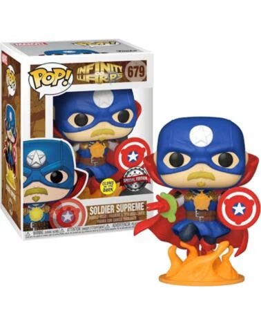 FUNKO pop marvel infinity warps soldado supremo glow in the dark brillo en la oscuridad exclusivo 36820