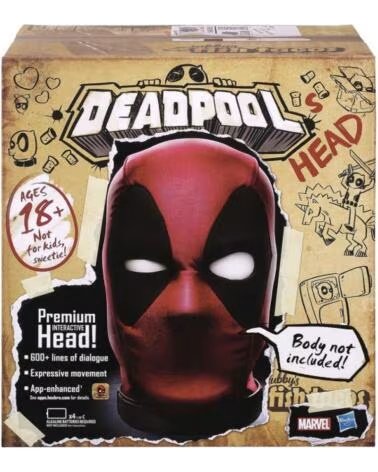 HASBRO Replica marvel cabeza animatronica deadpool legends series