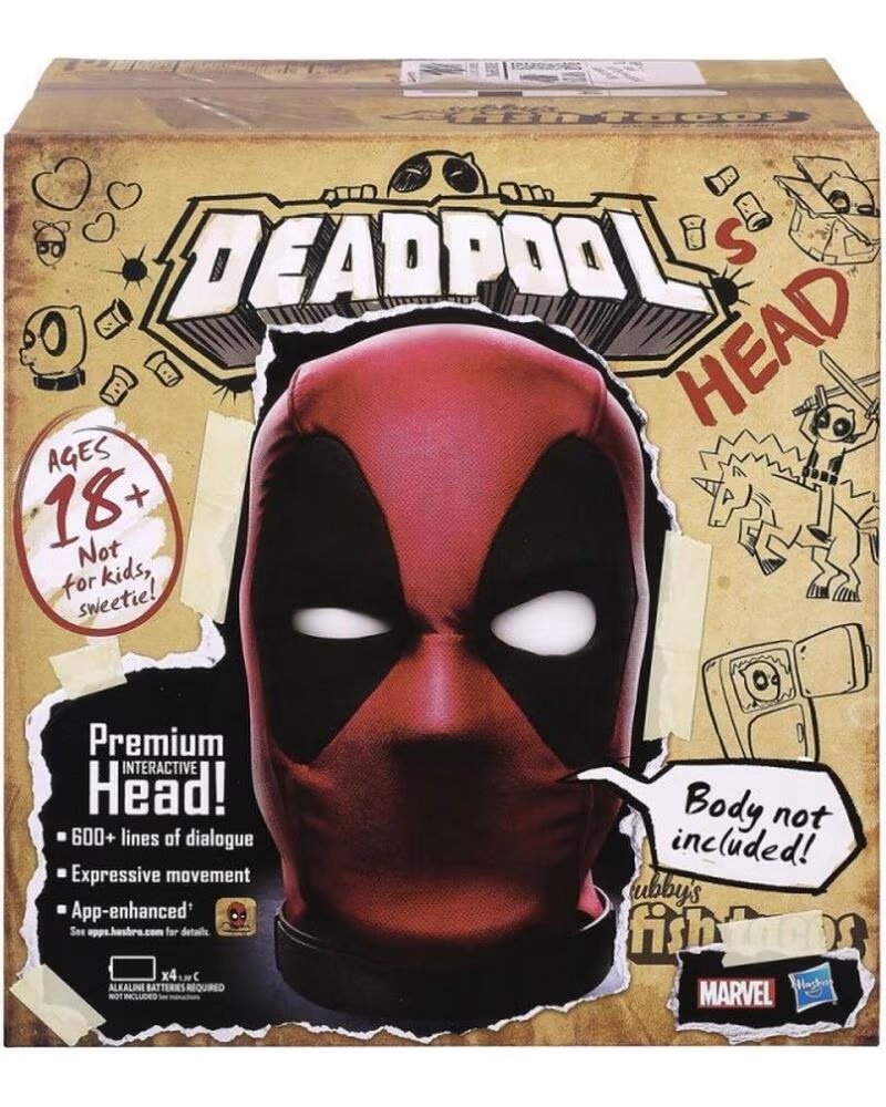 HASBRO Replica marvel cabeza animatronica deadpool legends series
