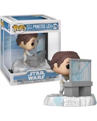 FUNKO pop deluxe star wars princesa leia en la batalla de la base en echo 45901