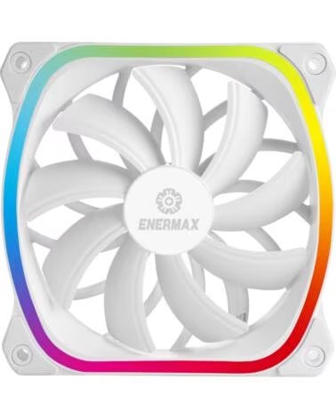 ENERMAX Ventilador caja gaming squa rgb 120 mm blanco