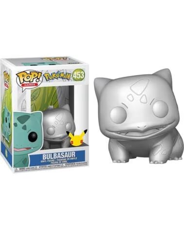 FUNKO pop jumbo pokemon s6 bulbasaur plateado efecto metalico 10 pulgadas edicion especial exclusivo 59874