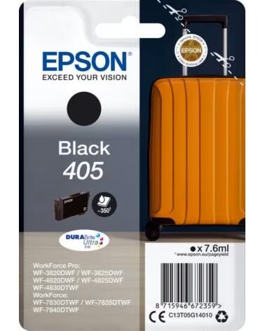 EPSON Cartucho tinta c13t05g14010 singlepack negro 405 durabrite ultra ink