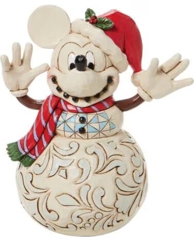 ENESCO Figura disney muneco de nieve mickey navideno