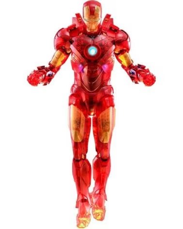HOT TOYS Figura marvel avengers vengadores iron man 2 mm 1 - 6 iron man mark iv version holografica 2020 toy fair exclusivo 30 c