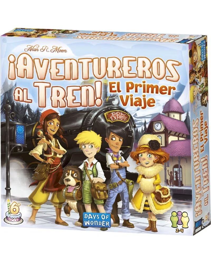 ASMODEE Juego de mesa aventureros al tren el primer viaje pegi 6