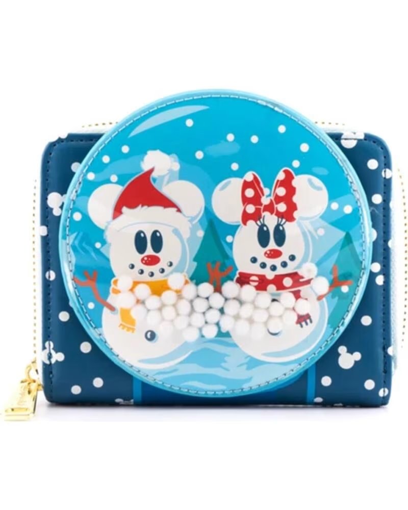 LOUNGEFLY Monedero disney minnie y mickey munecos de nieve
