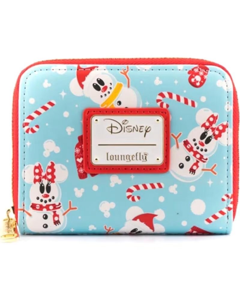 LOUNGEFLY Monedero disney minnie y mickie munecos de nieve aop