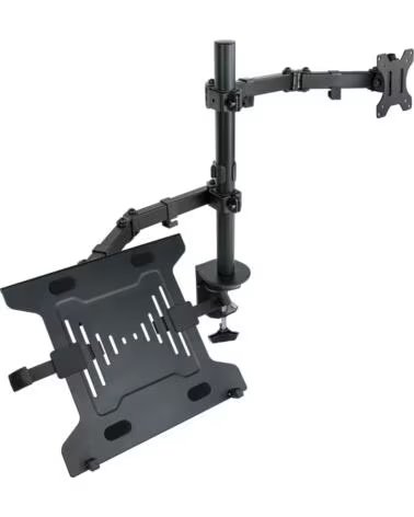 TOOQ Soporte de Mesa Orientable- Inclinable DB1200TN-B para TV y Portatil de 13-32